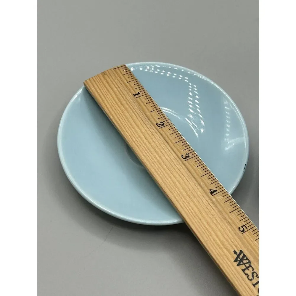 Ikea 365 Susan‎ Pryke Turquoise Color espresso cups Set Of 2 cups w/saucers New